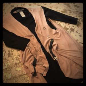 Black dress with vest